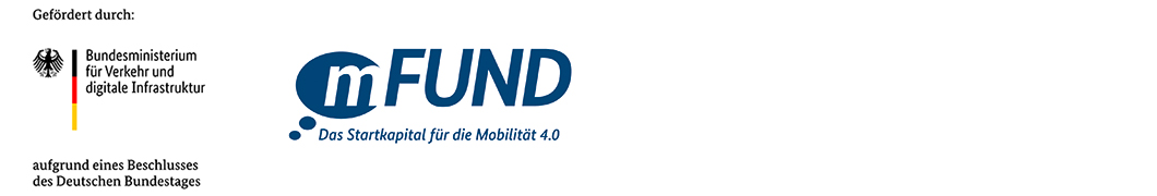 Logos von BMVI und mFund Logos von BMVI und mFund