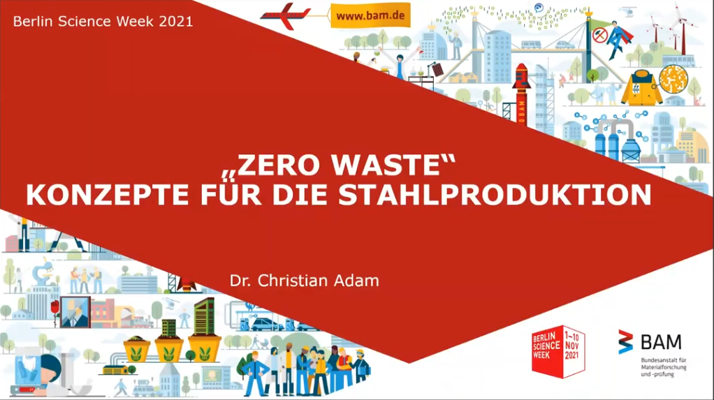 Startbild Vortrag Zero Waste - Stahl produzieren ohne Abfälle?