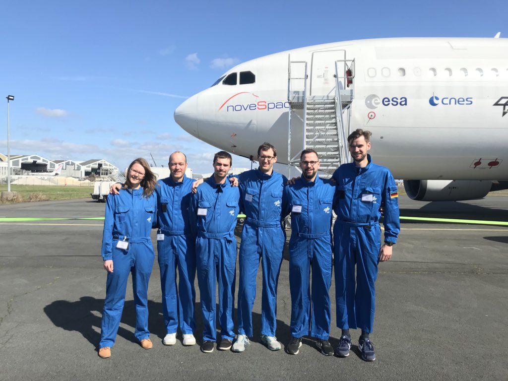 3D-Druck in der Schwerelosigkeit Gruppenbild des zeroG-Teams 2019