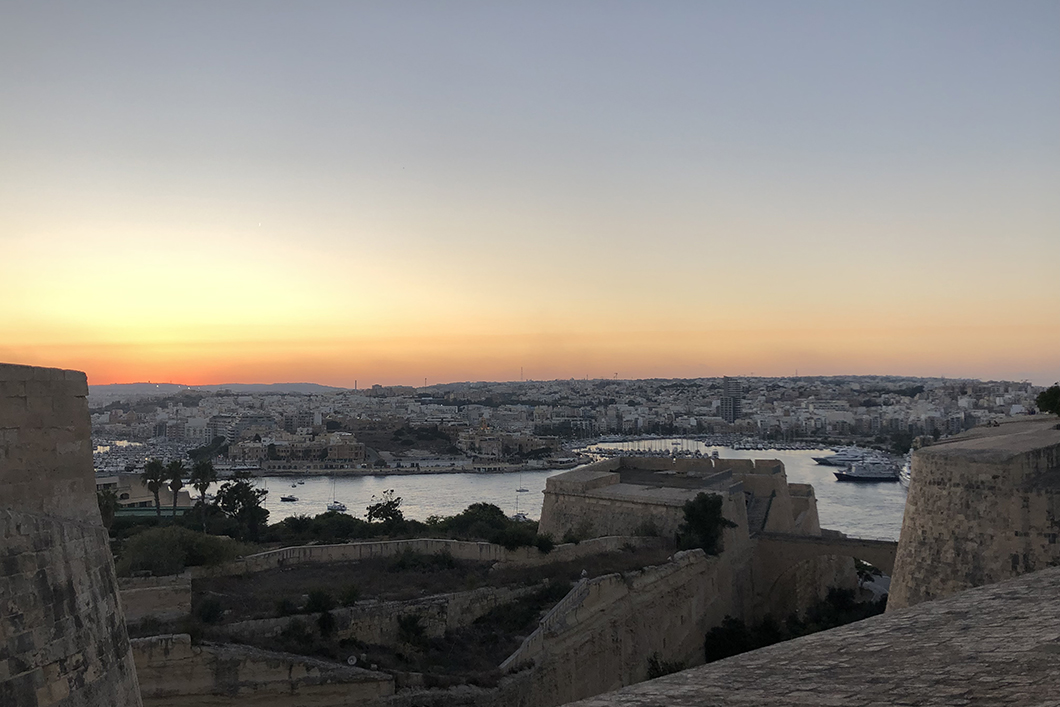 Sonnenuntergang in Valletta