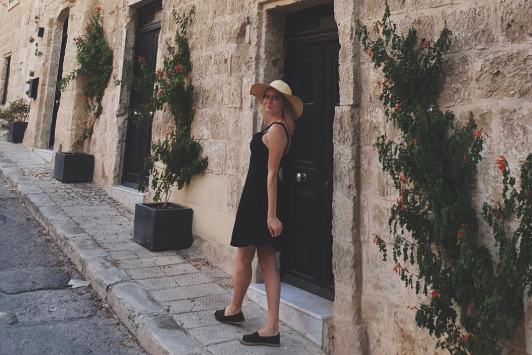 Judith Ismer während ihres Praktikums auf Malta