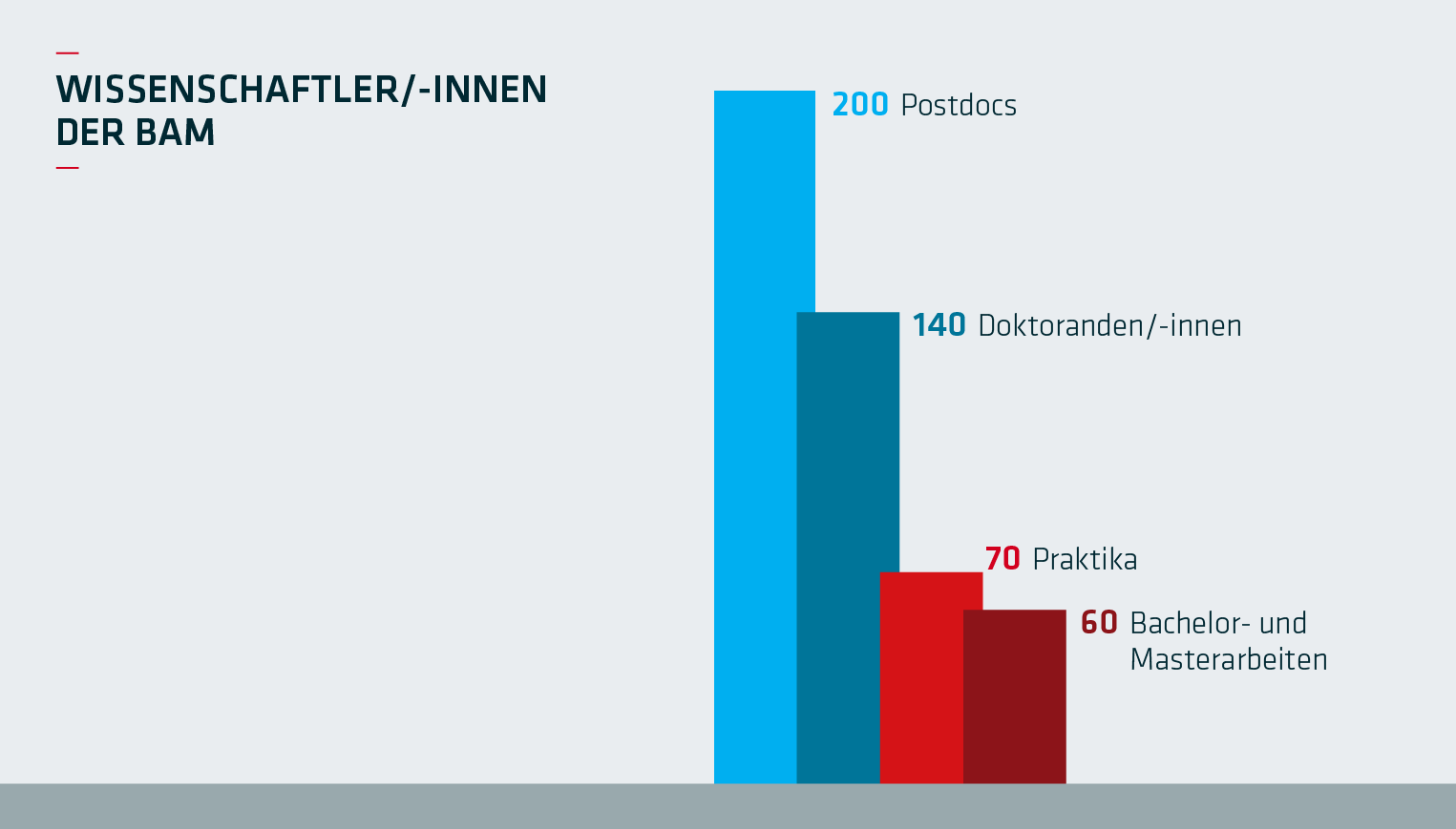 Bildergalerie: BAM in Zahlen Bildergalerie: BAM in Zahlen