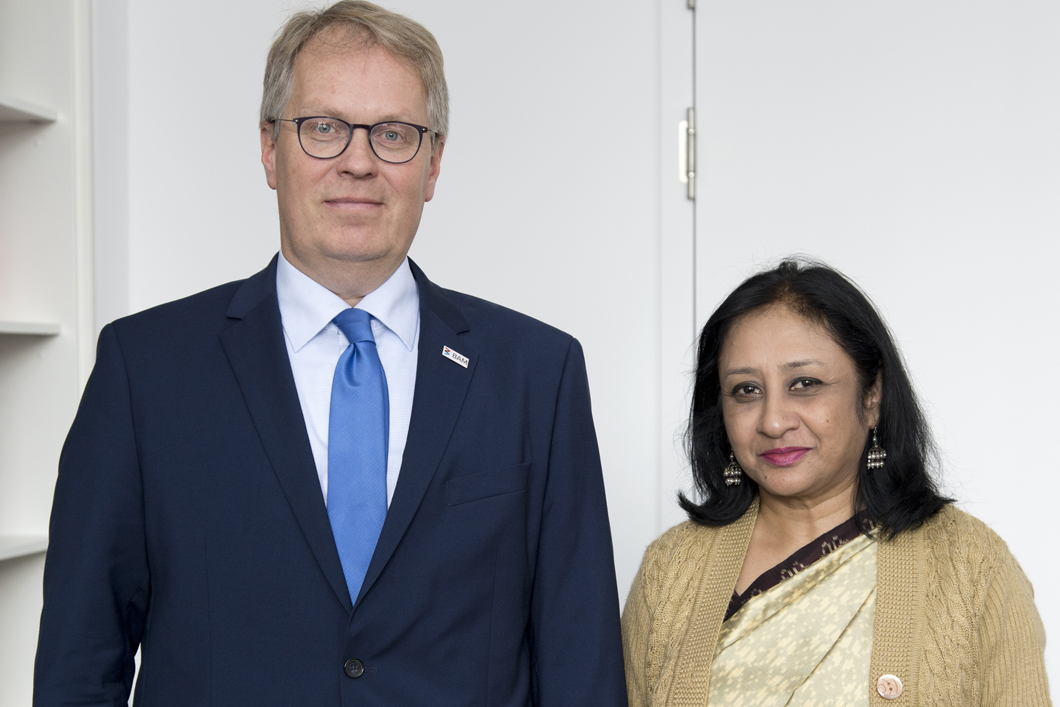 Im September besuchte die indische Botschafterin Mukta Dutta Tomar die BAM, um sich über die laufenden IGSTC Projekte zu informieren Im September besuchte die indische Botschafterin Mukta Dutta Tomar die BAM, um sich über die laufenden IGSTC Projekte zu informieren