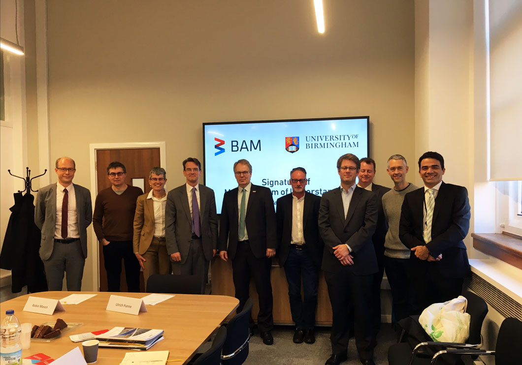 BAM-Delegation zu Besuch bei der University of Birmingham BAM-Delegation zu Besuch bei der University of Birmingham