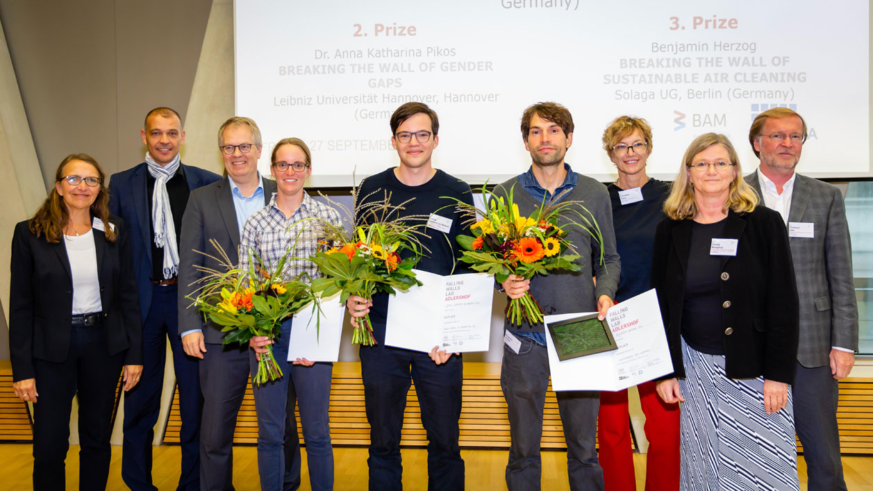 Jury und Gewinner des Falling Walls Lab 2019 Jury und Gewinner des Falling Walls Lab 2019