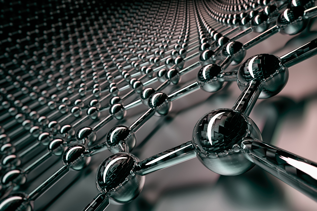 3D-Rendering einer Graphenoberfläche 3D-Rendering einer Graphenoberfläche