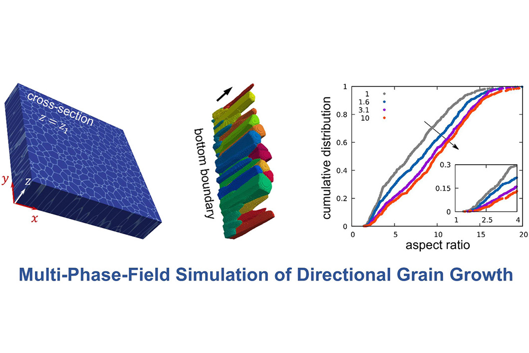 Mean-Field-Modellierung und Phasenfeldsimulation des Kornwachstums unter gerichteten treibenden Kräften  Mean-Field-Modellierung und Phasenfeldsimulation des Kornwachstums unter gerichteten treibenden Kräften