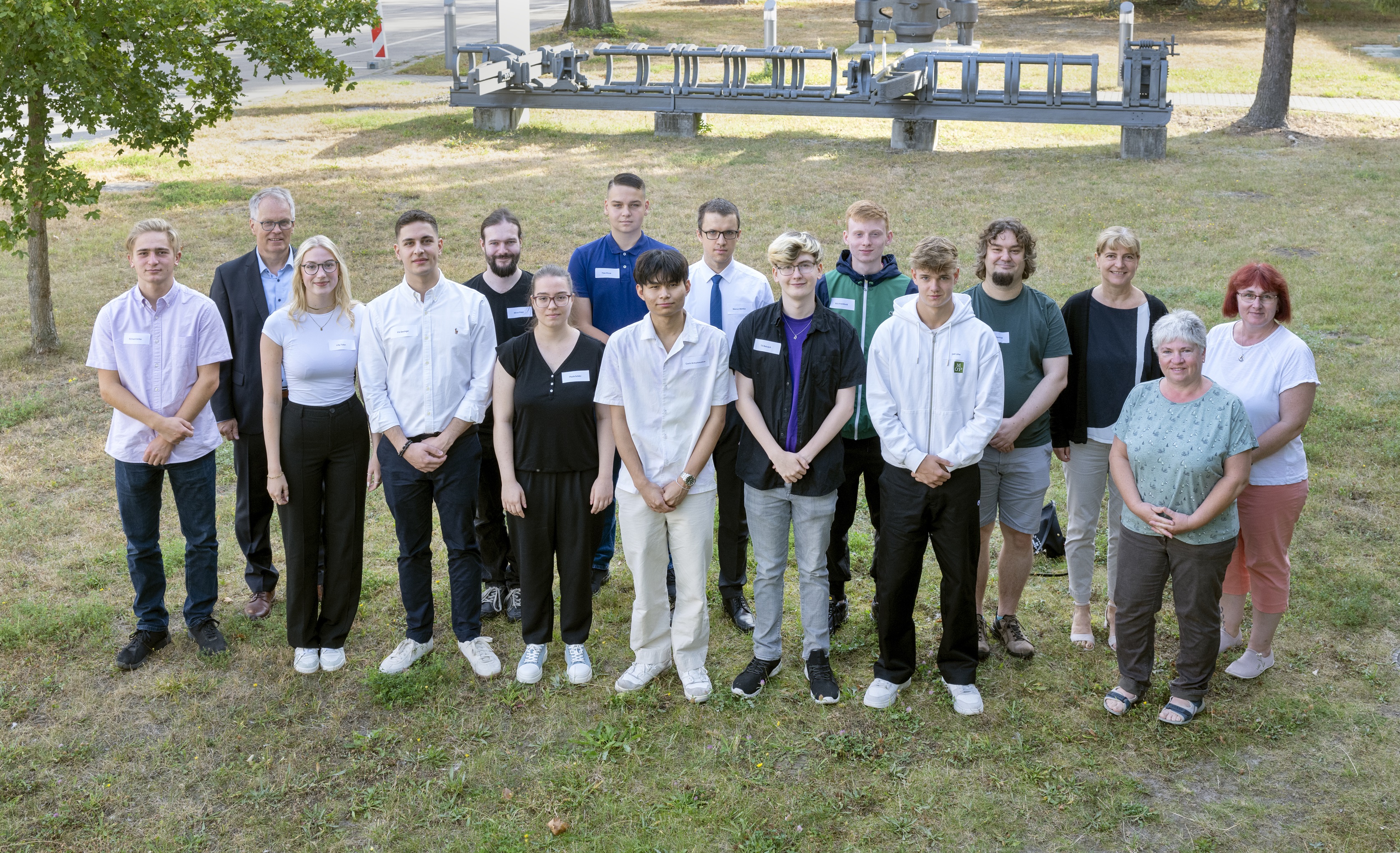 Ausbildungsjahrgang 2024 bei der Begrüßung Ausbildungsjahrgang 2024 bei der Begrüßung