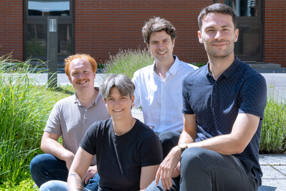 Das Team von Spree Monitoring, v.l.n.r. Niklas Epple, Julia Hau, Daniel Fontoura Barroso, Sven Focht. Das Team von Spree Monitoring, v.l.n.r. Niklas Epple, Julia Hau, Daniel Fontoura Barroso, Sven Focht.
