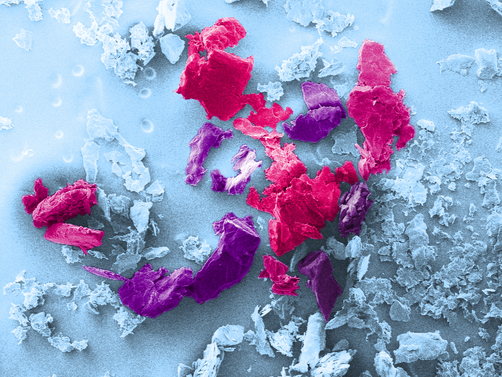 Plastic particles Plastic particles