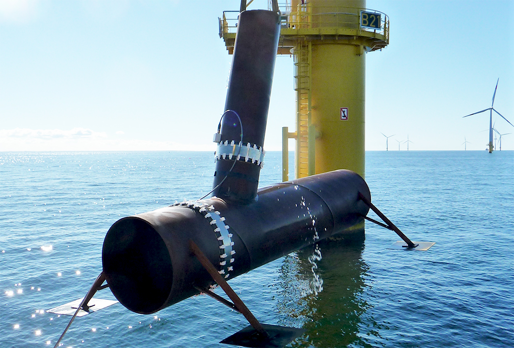 Verlegen eine Unterwasser-Pipline Verlegen eine Unterwasser-Pipline