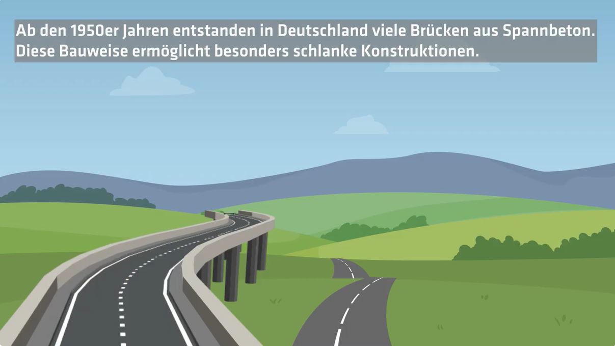 Klicken, um Video zu starten Standbild aus dem Animationsfilm - Abbildung einer Brücke