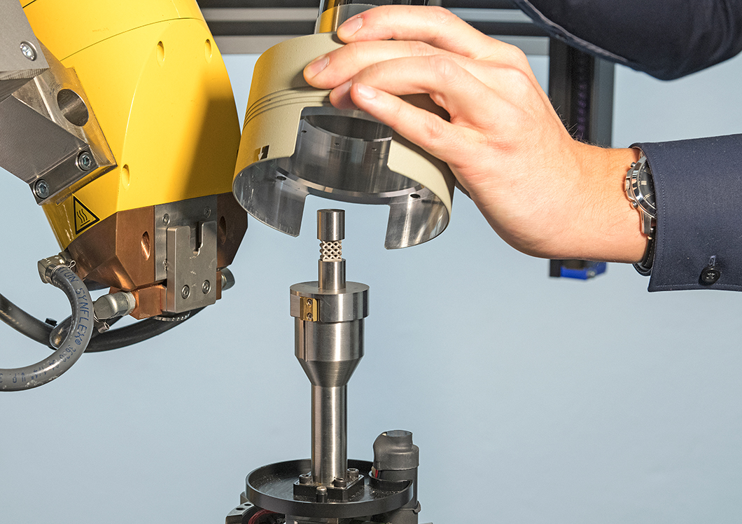 In-situ-Druckversuchen an additiv gefertigter Gitterstruktur In-situ-Druckversuchen an additiv gefertigter Gitterstruktur