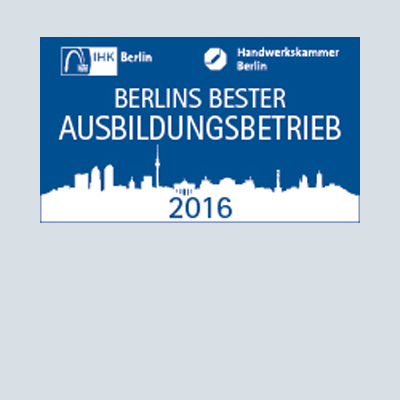 One of Berlin's best vocational training companies 2016