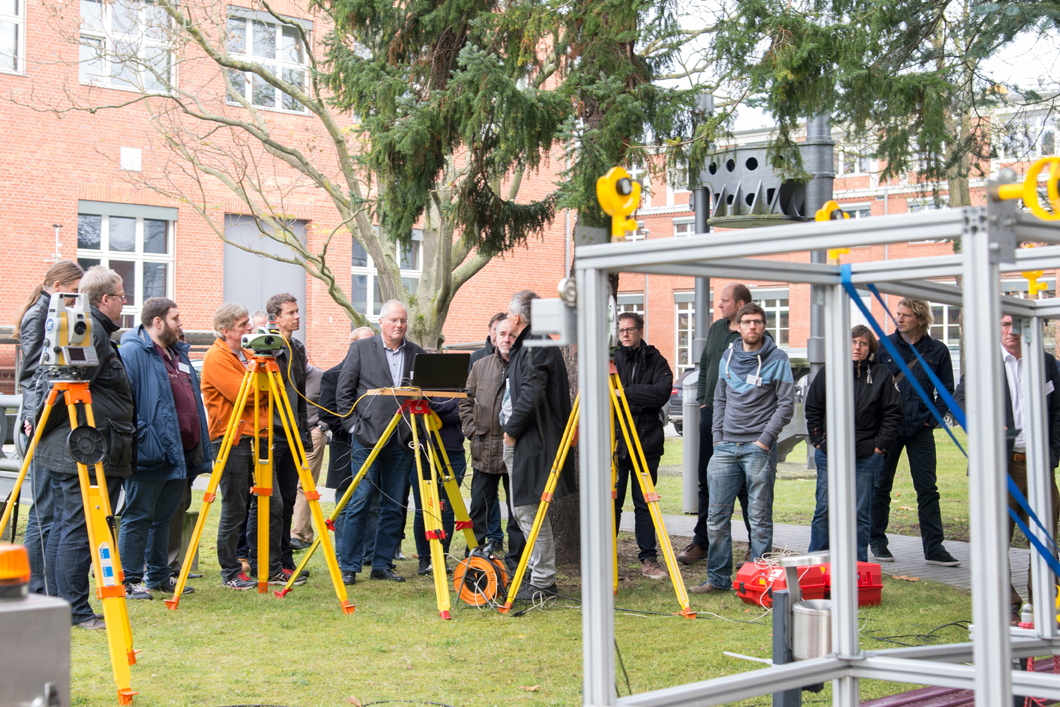 Practical demonstration at the symposium "Measurement in building industry" 2017