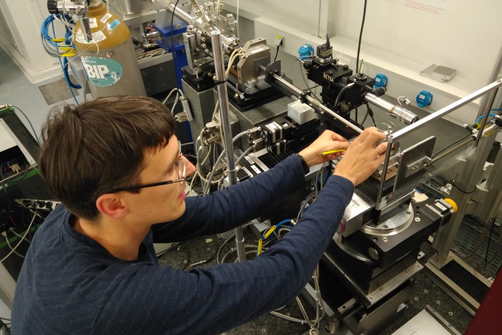 Kirill Yusenko working at the high-pressure beamline ID15B at the European Synchrotron Radiation Facility (ESRF) Kirill Yusenko working at the high-pressure beamline ID15B at the European Synchrotron Radiation Facility (ESRF)