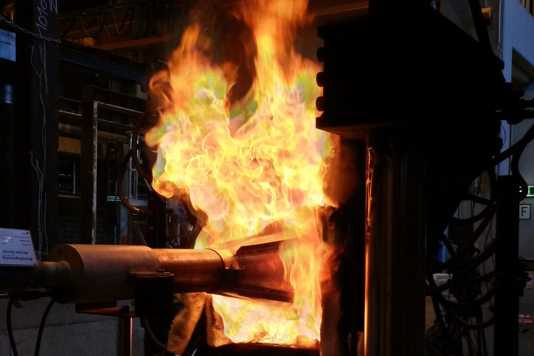 Intermediate-scale CiF fire stability test Intermediate-scale CiF fire stability test