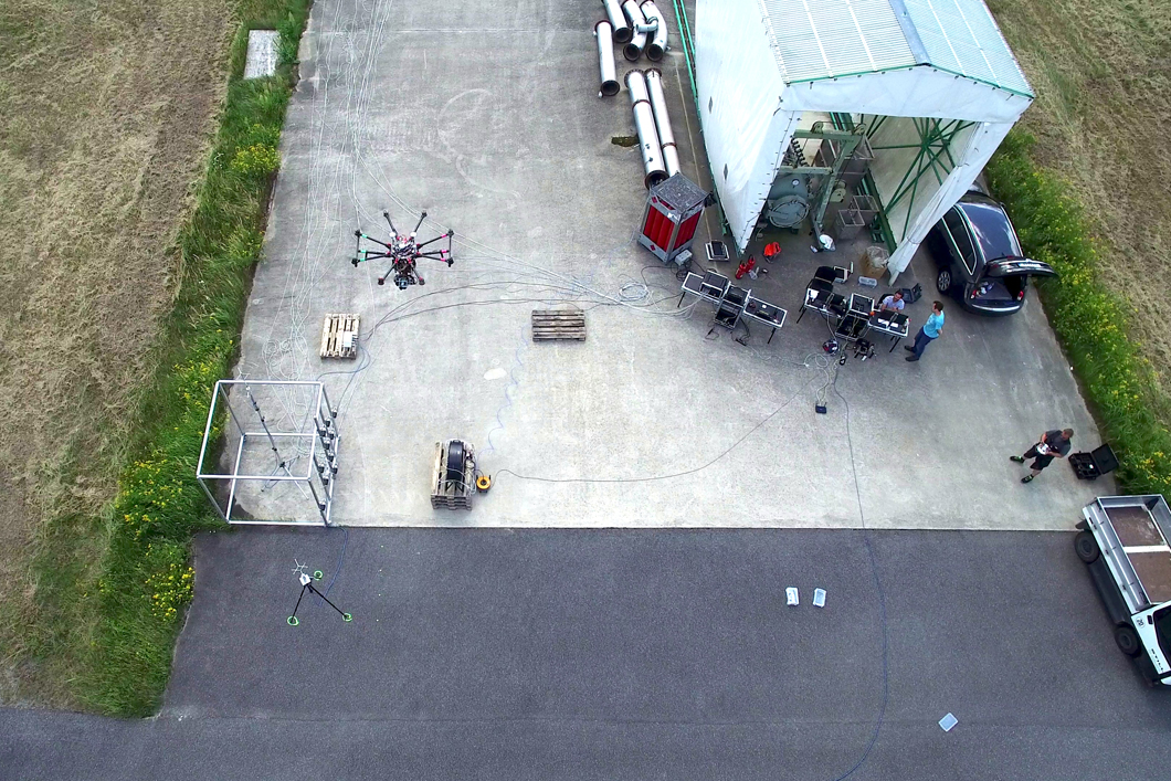 BAM Test Site for Technical Safety: Experiment for drone-assisted reconstruction of a gas plume cross section