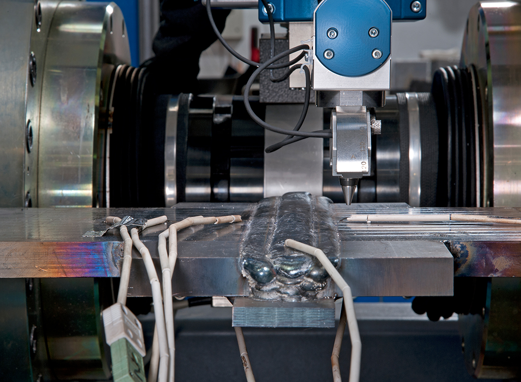 Application of X-ray diffraction to determine the residual stresses in a sub-merged arc welded joint in the 2-MN-test facility 