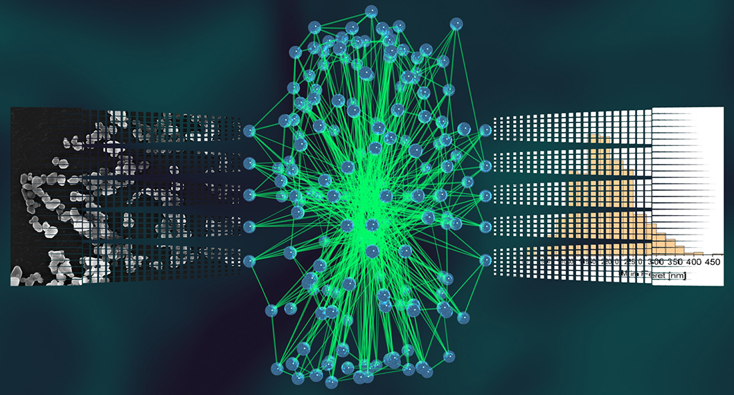 Schematic representation of a neural network.