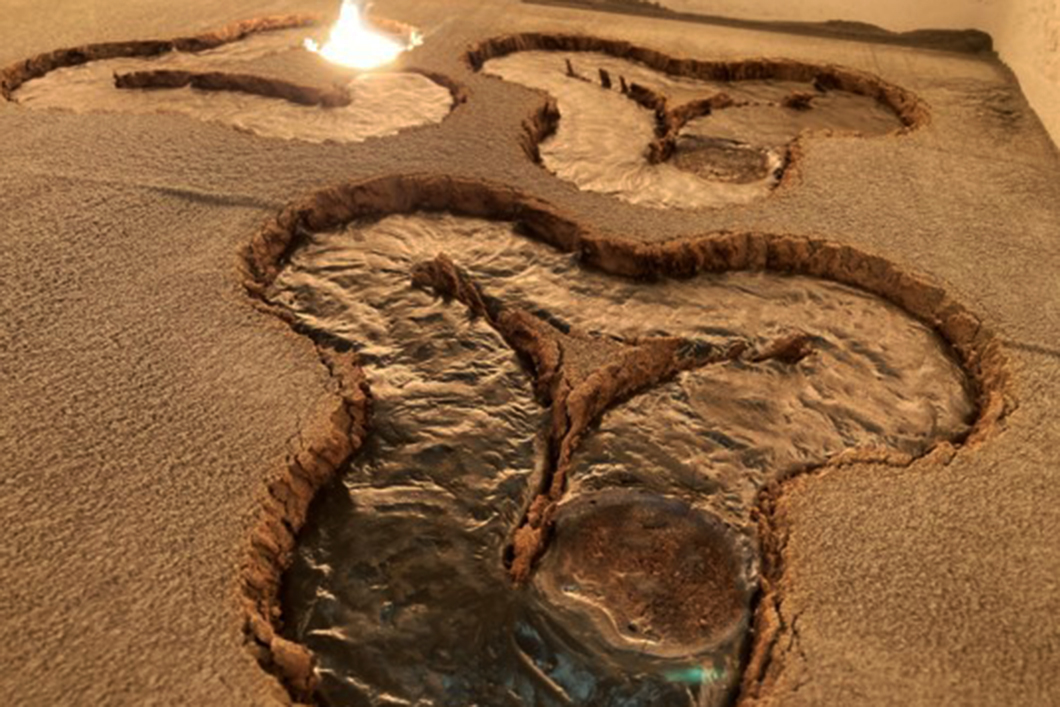 Manufacturing of paving elements from lunar dust using 3D printing (laser melting process) in the laboratory Manufacturing of paving elements from lunar dust using 3D printing (laser melting process) in the laboratory