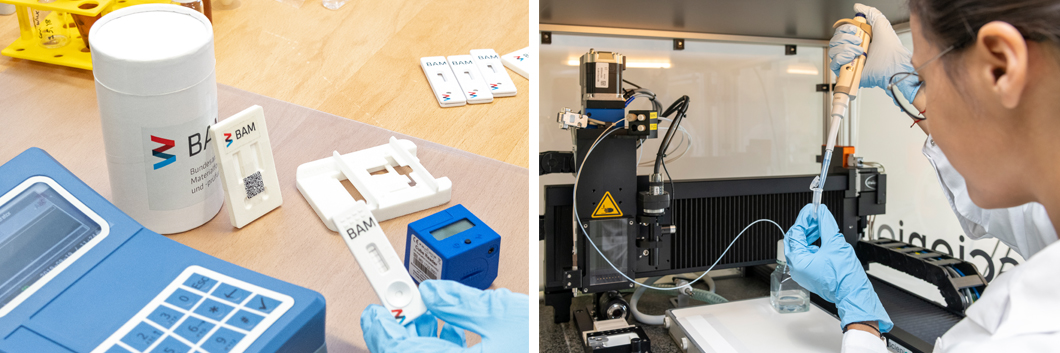 Sample preparation and test for use Sample preparation and test for use