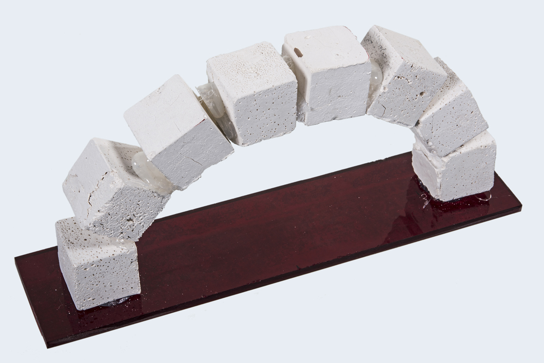 A bridge made of paper ash binder A bridge made of paper ash binder