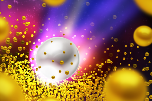 Graphic of mechanochemical synthesis of Gold nanoparticles 