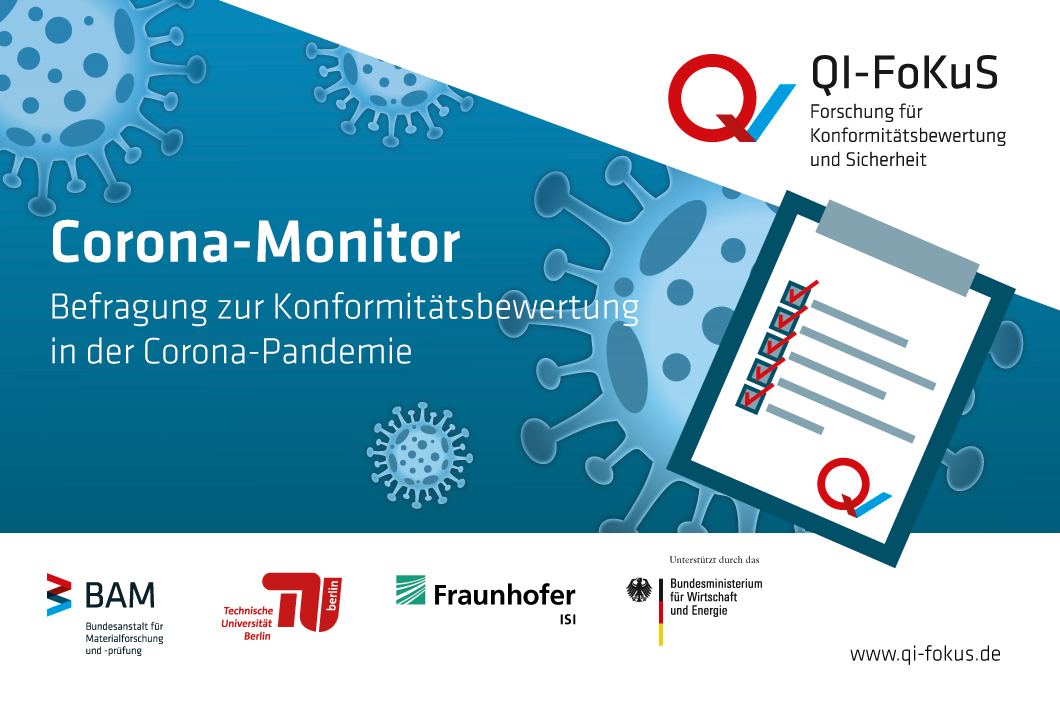 Neue Umfrage zu Auswirkungen der Corona-Pandemie auf Konformitätsbewertungsstellen gestartet QI-FoKuS Grafik