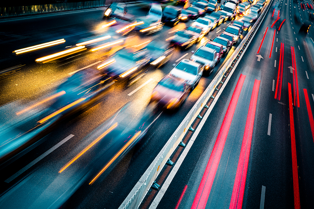 Autoverkehr bei Nacht Autoverkehr bei Nacht