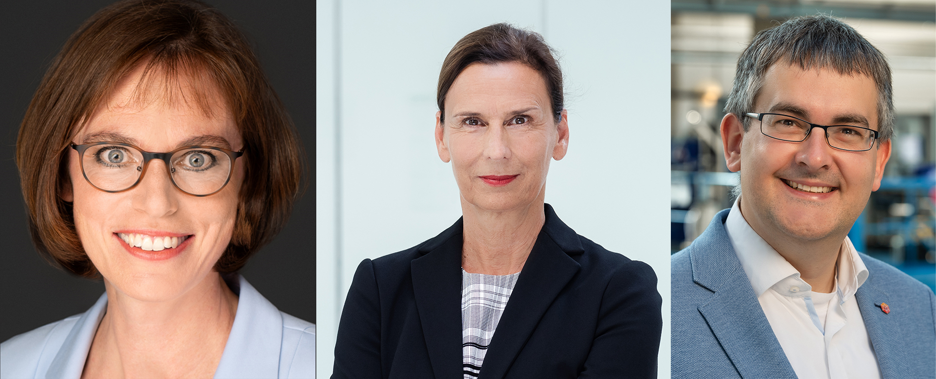 Neue Mitglieder des Kuratoriums der BAM Dr. Daniela Brönstrup, Prof. Dr. Gesine Grande, Prof. Dr.-Ing. Rainer Fechte-Heinen
