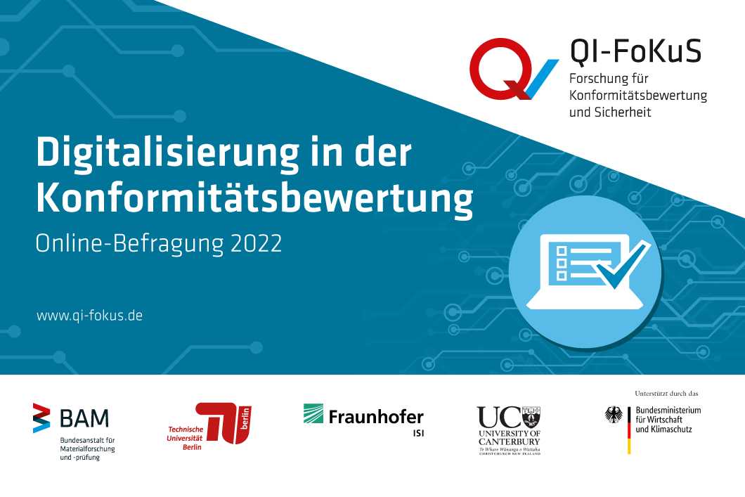 Qi-FoKuS - Onlinebefragung 2022 Qi-FoKuS - Digitalisierung in der Konformitätsbewertung