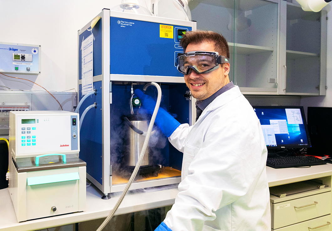 MefHySto Versuchsstand der BAM für Hochdruckadsorption von Wasserstoff