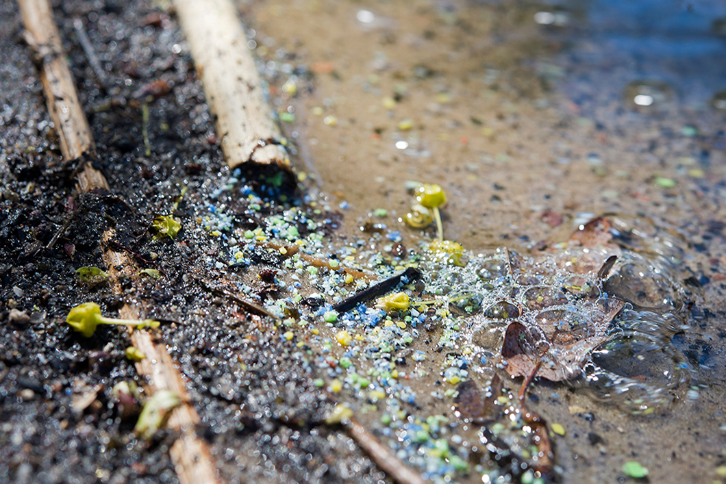 Microplastics in water Particles smaller than 5mm