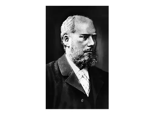 Porträt von Adolf Martens Schwarz-weiß Porträt von Adolf Martens.