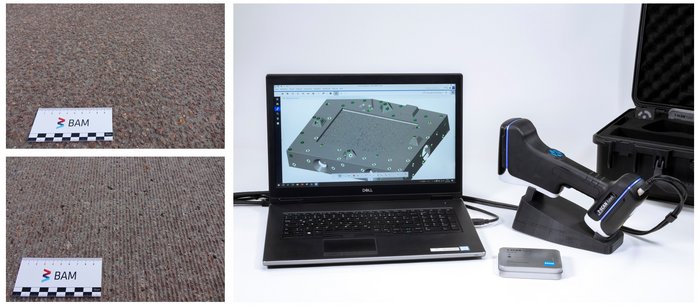 : Acquisition of concrete pavement surface textures using modern handheld 3D laser scanner