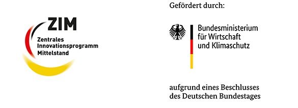 Logos von ZIM und BMWi Logos von ZIM und BMWK