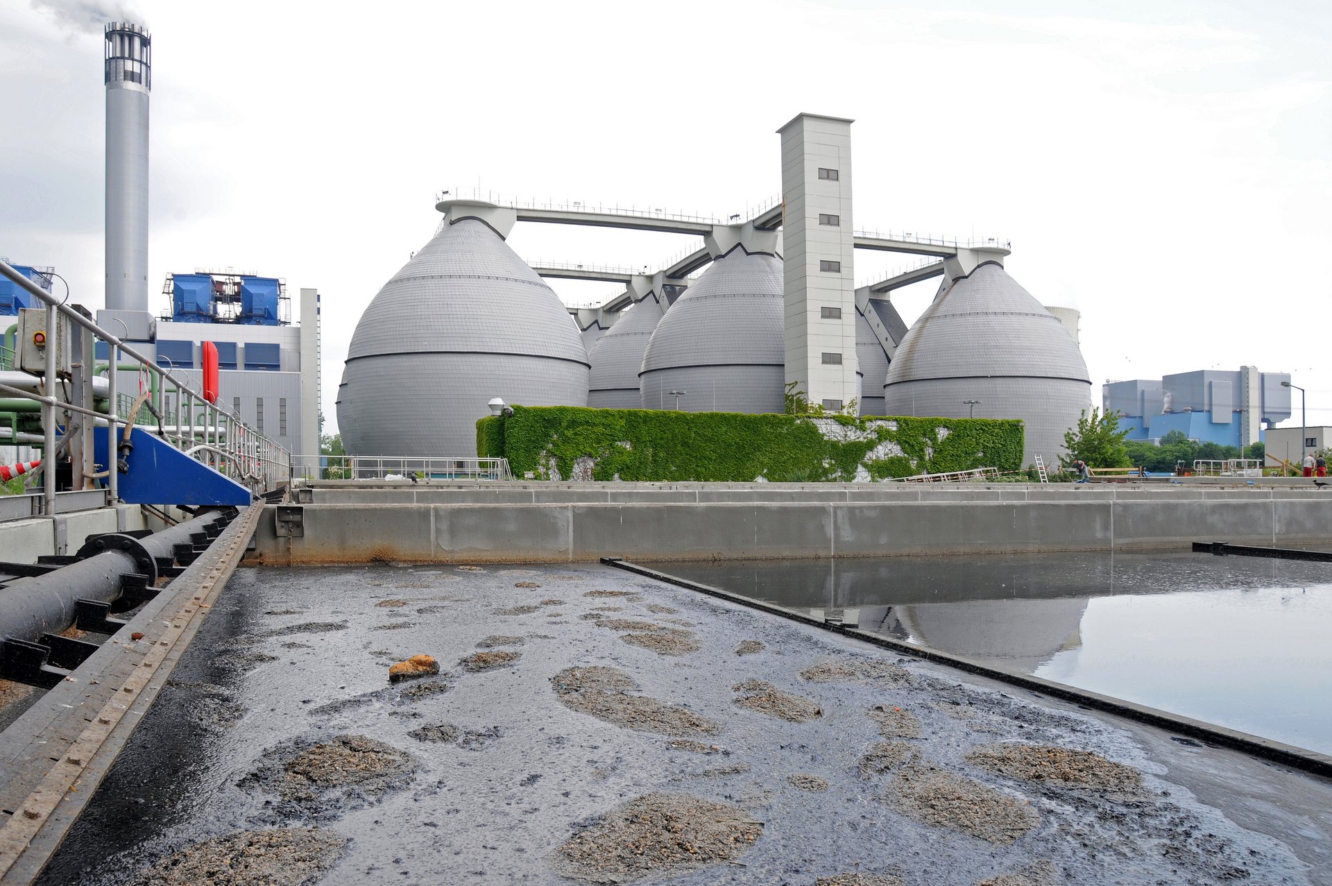 Paper des Monats 07/2024: TF Umwelt Klärschlamm in einer Kläranlage in Berlin